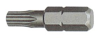 BTT102506   6.35mm系列25mm长中孔花型旋具头